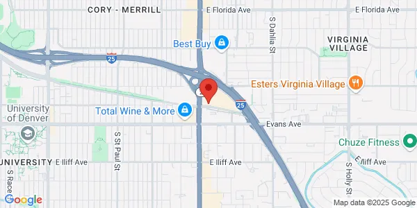 Map of 2000 S Colorado Blvd Ste 1200 Denver, CO 80222