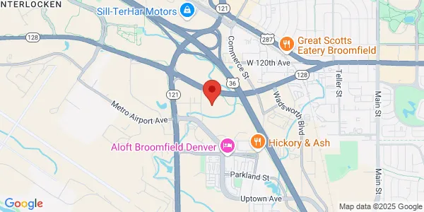 Map of 11820 Destination Dr Broomfield, CO 80021