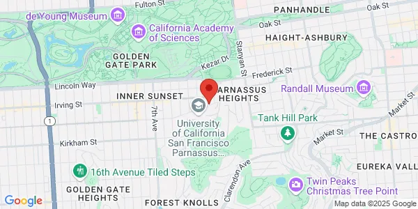 Map of 400 Parnassus Ave San Francisco, CA 94143