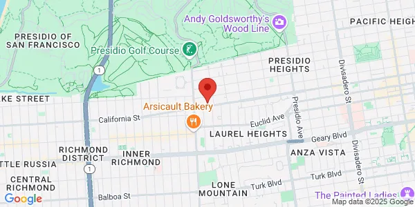 Map of 3838 California St Ste 111 San Francisco, CA 94118