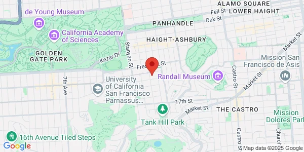 Map of 930 Cole St Ste 102 San Francisco, CA 94117