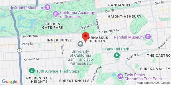 Map of 400 Parnassus Ave Ste A2300 San Francisco, CA 94143