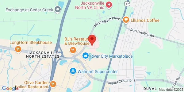 Map of 15255 Max Leggett Pkwy Jacksonville, FL 32218