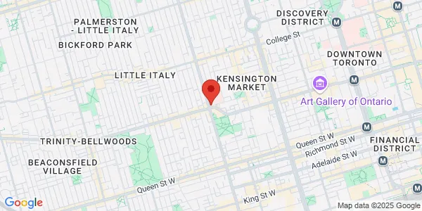 Map of 347 Bathurst St Toronto, ON M5T 2S7 Canada