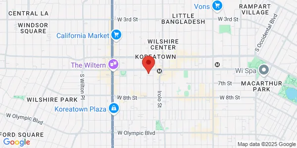 Map of 3580 Wilshire Blvd Fl 2 Los Angeles, CA 90010