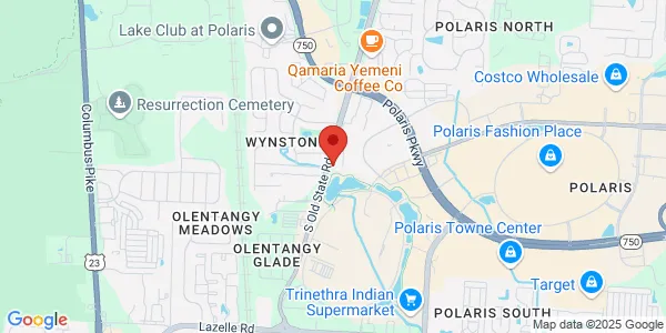 Map of 9387 S Old State Rd Lewis Center, OH 43035