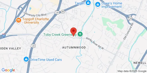 Map of 7506 Batavia Ln Charlotte, NC 28213
