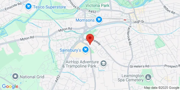 Map of Unit 2 Shires Retail Park Mothercare Leamington Spa Tachbrook Park Drive Royal Leamington Spa CV34 6RH United Kingdom