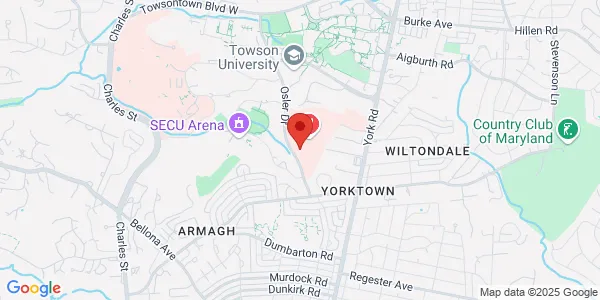 Map of 7501 Osler Dr Ste G03 Towson, MD 21204