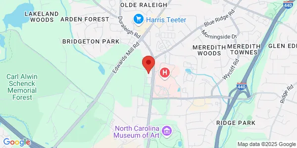 Map of 2801 Blue Ridge Rd Ground Floor Raleigh, NC 27607