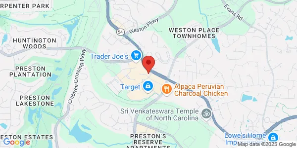Map of 1104 Market Center Dr Ste 130 Morrisville, NC 27560