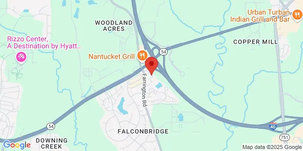 Map of 6013 Farrington Rd Ste 101 Chapel Hill, NC 27517