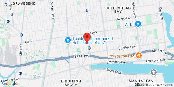 Map of 1400 Ave Z Ste 301 Brooklyn, NY 11235
