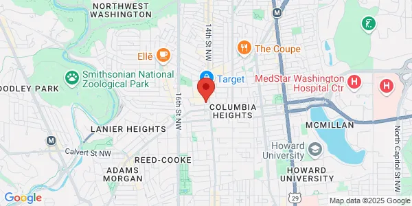 Map of 3020 14th St NW Washington, DC 20009
