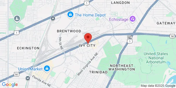 Map of 1355 New York Ave NE Washington, DC 20002