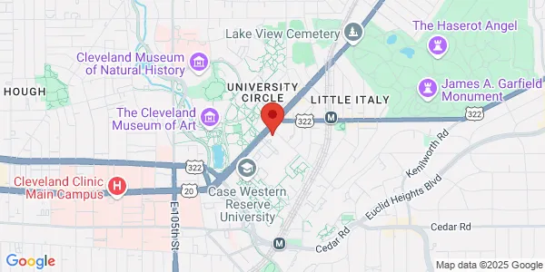 Map of 11100 Euclid Ave Cleveland, OH 44106