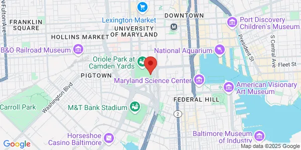 Map of 351 West Camden St Ste 501 Baltimore, MD 21201