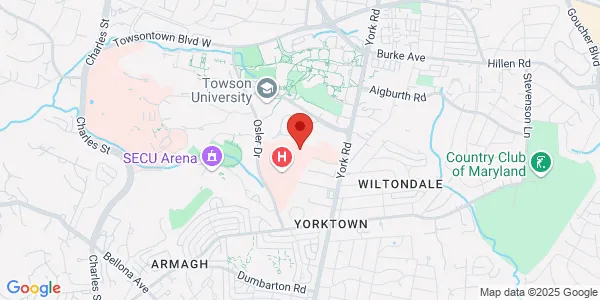 Map of 7601 Osler Dr Towson, MD 21204