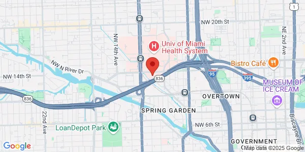 Map of 1120 NW 14th St Fl 9 ,Ste 937 Miami, FL 33136