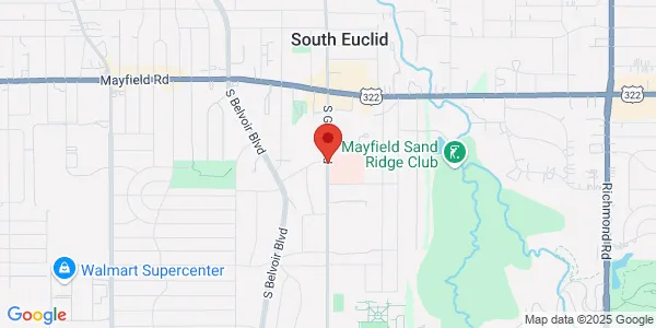 Map of 1611 S Green Rd Cleveland, OH 44121