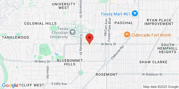 Map of 3107 Greene Ave Fort Worth, TX 76109