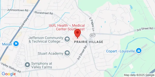 Map of 9700 Stonestreet Rd Louisville, KY 40272
