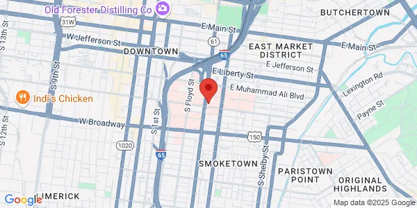 Map of 401 East Chestnut St Ste 310 Louisville, KY 40202