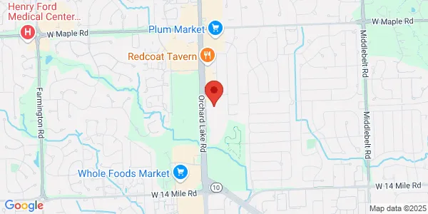 Map of 7001 Orchard Lake Rd Ste 332 West Bloomfield Township, MI 48322