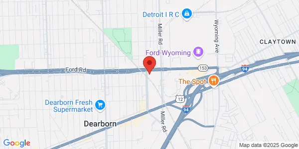 Map of 12841 Ford Rd Dearborn, MI 48126
