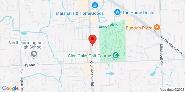 Map of 30000 Orchard Lake Rd Farmington Hills, MI 48334