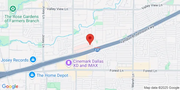 Map of 9 Medical Pkwy Ste 102 Farmers Branch, TX 75234