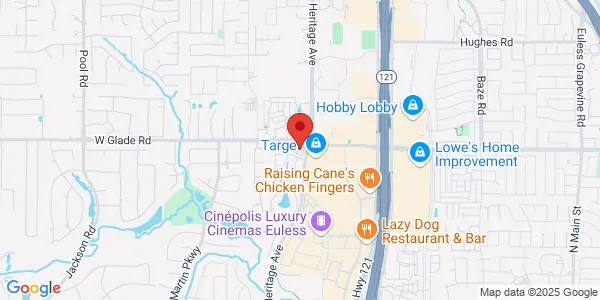 Map of 3855 Glade Rd Ste 140 Colleyville, TX 76034