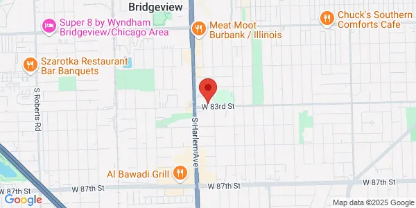Map of 7124 W 83rd St Unit C Bridgeview, IL 60455