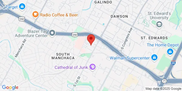 Map of 608 Radam Ln Austin, TX 78745