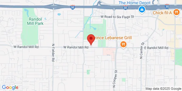 Map of 1017 W Randol Mill Rd Arlington, TX 76012