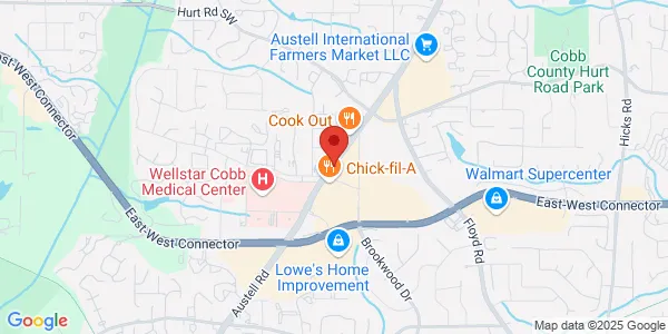 Map of 3875 Austell Rd Ste 201 Austell, GA 30106