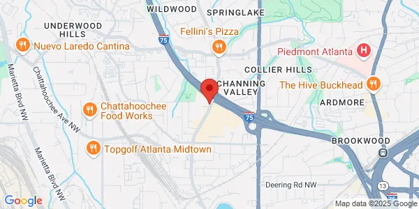 Map of 1800 Howell Mill Rd NW Ste 130 Atlanta, GA 30363