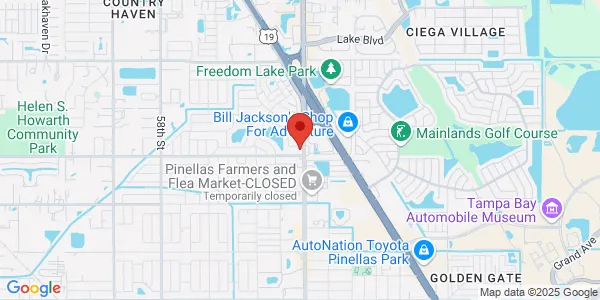 Map of 4900 95th Ave N Pinellas Park, FL 33782