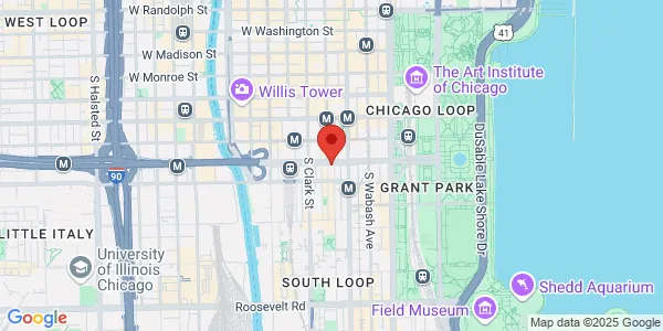 Map of 41 W Ida B Wells Dr Ste 200 Chicago, IL 60605