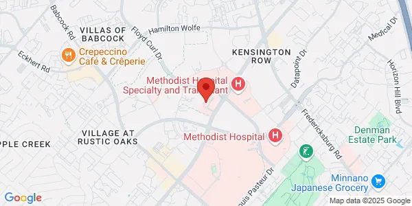 Map of 7979 Wurzbach Rd San Antonio, TX 78229
