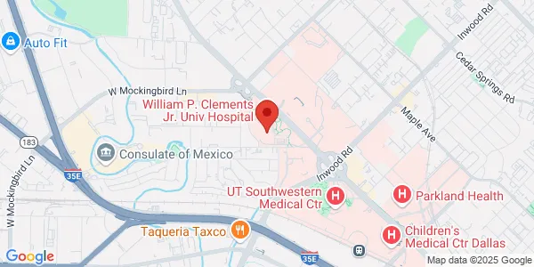 Map of 6201 Harry Hines Blvd Dallas, TX 75235
