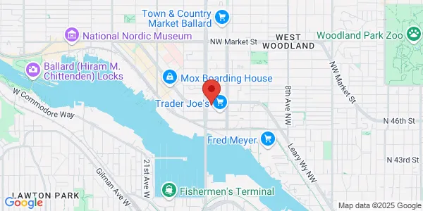 Map of 1455 NW Leary Way Ste 145 Seattle, WA 98107