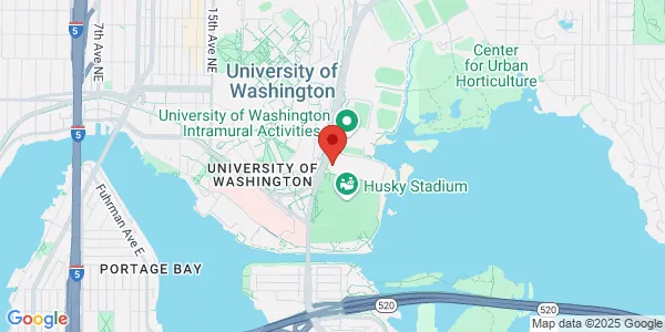 Map of 3850 Montlake Blvd NE Seattle, WA 98195