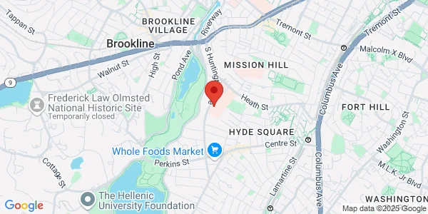 Map of 150 S Huntington Ave Boston, MA 02130