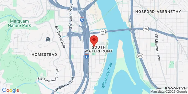Map of 3485 SW Bond Ave Portland, OR 97239