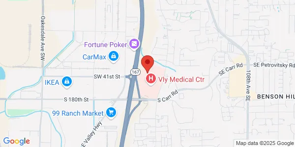Map of 4033 Talbot Rd S Ste 530 Valley Medical Center Renton, WA 98055