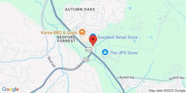 Map of 6716 Nolensville Pike Ste 240 Brentwood, TN 37027