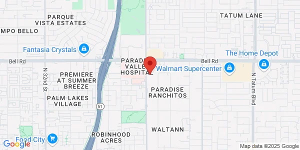 Map of 16641 N 40th St Ste 1 Phoenix, AZ 85032