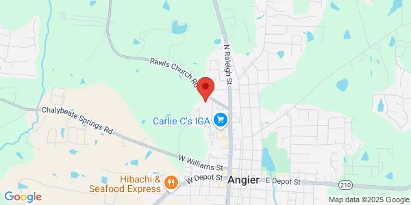 Map of 169 Rawls Church Rd Angier, NC 27501