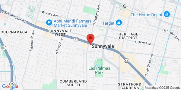 Map of 696 West El Camino Real Sunnyvale, CA 94087